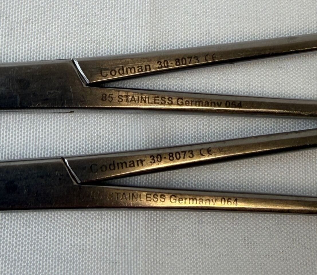 CODMAN 30-8073 Rumel Thoracic Forceps 9.25" Curved — photo 2