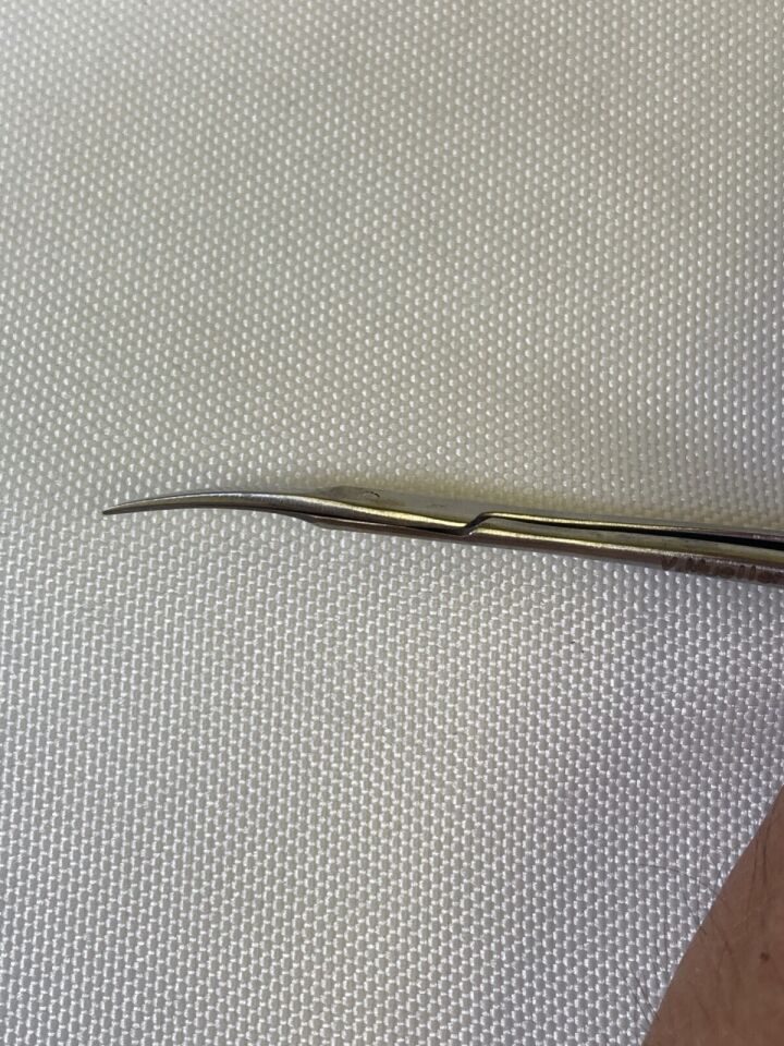 V. MUELLER NL3785-033 Rhoton Micro Scissors Bayonet Curved — photo 4