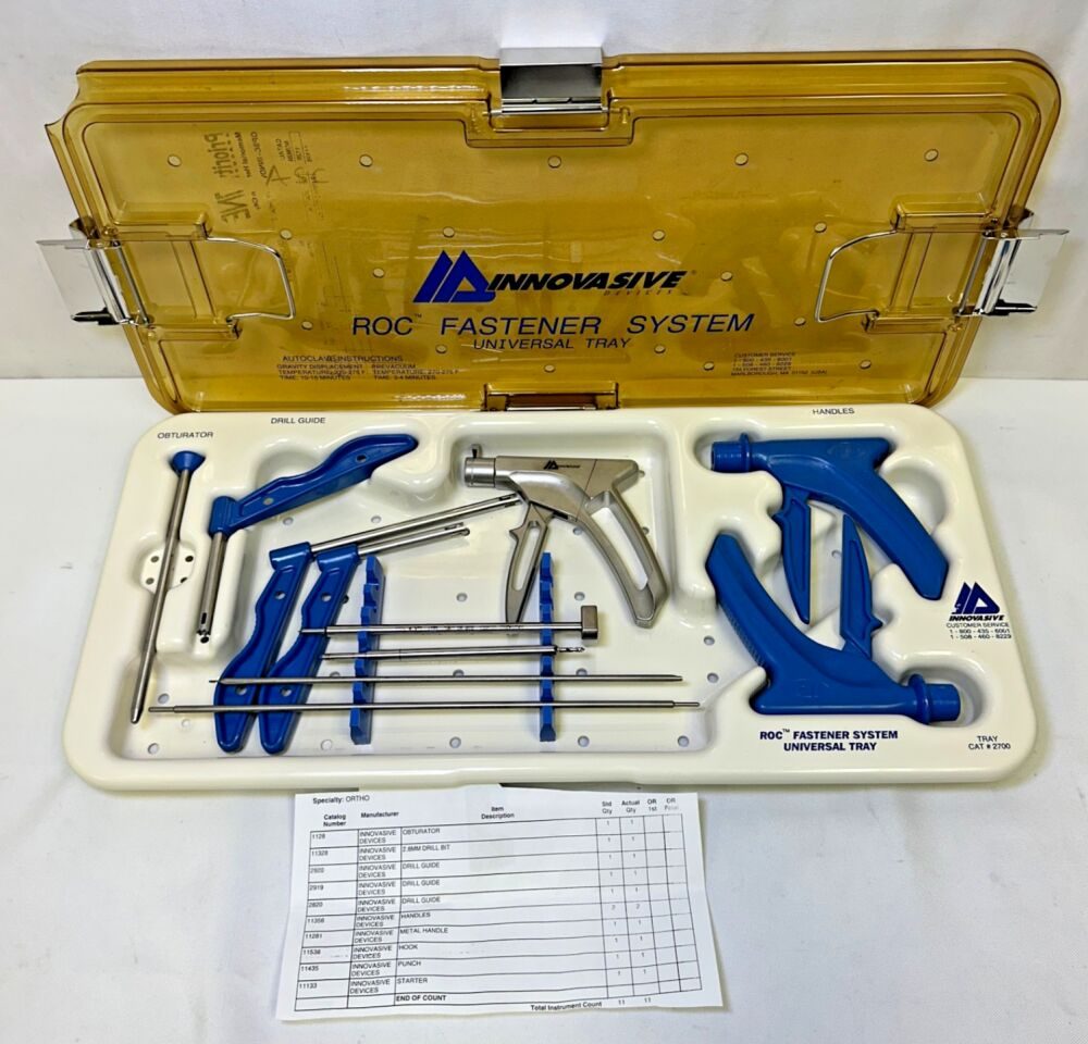INNOVASIVE 2700 ROC Fastener System Universal Tray 9 Piece
