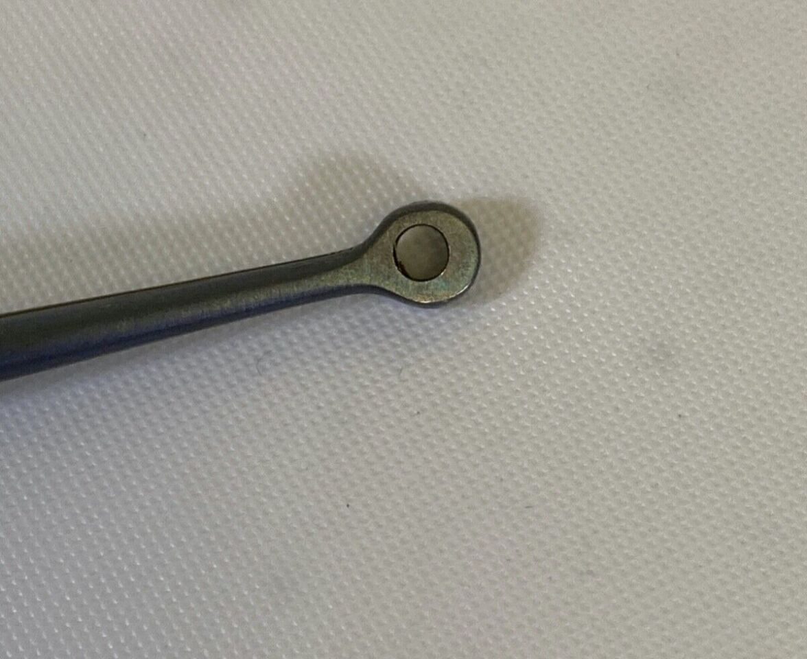 CODMAN 80-1736 Titanium Rhoton Bayonet Tumor Forceps 4mm Ring x 9" — photo 8