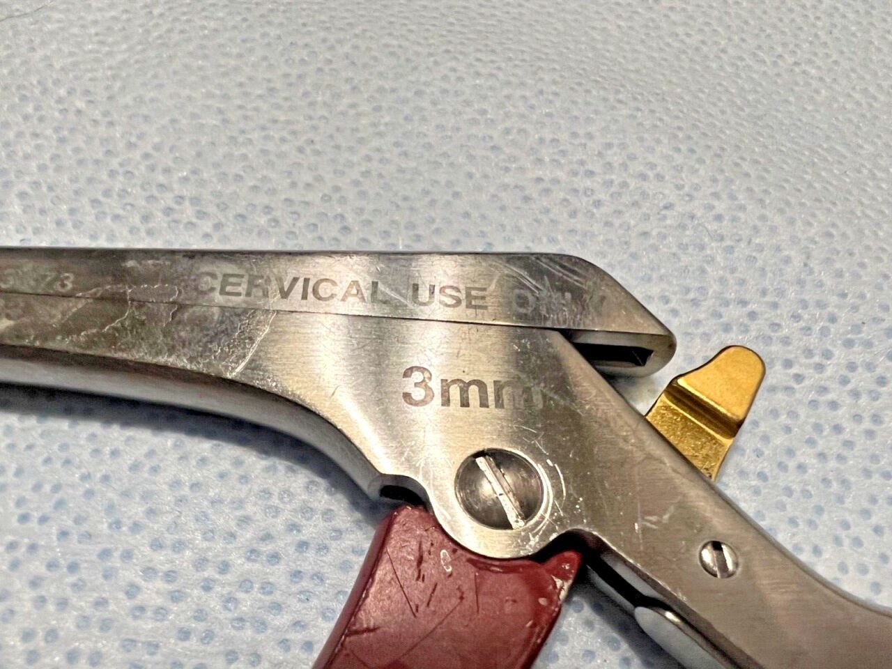 JARIT 281-061DT Detach Cervical Kerrison Rongeur 3mm X 40deg UpBite X 8" Neuro — photo 5