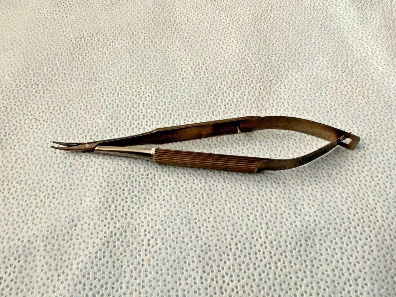 STEPHENS S6-1125 Curved Non-Locking Needle Holder Slim Model 0.45mm X 4-3/4" — photo 1