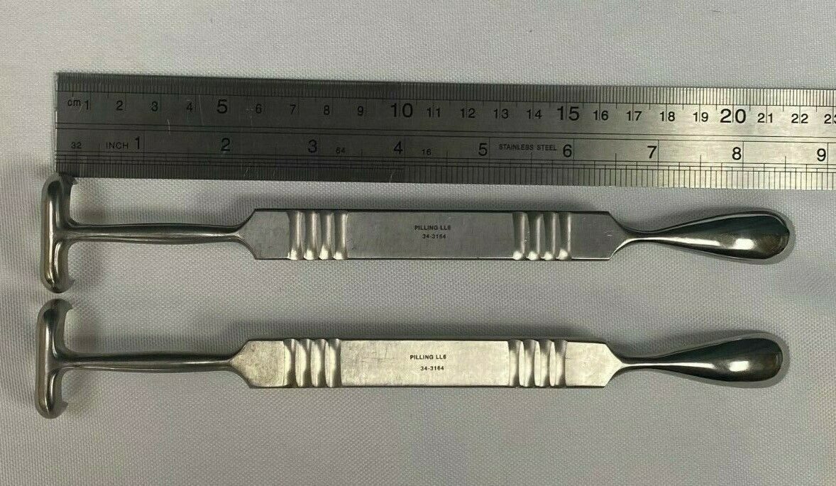 PILLING WECK 343164 Lot of 2 Plenk-Matson Raspatories Thoracic Orthopedic 8 3/4" — photo 7