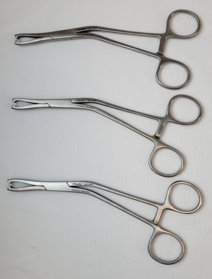 V. MUELLER OS-4800 Dingman Bone Holding Forceps Set of 3