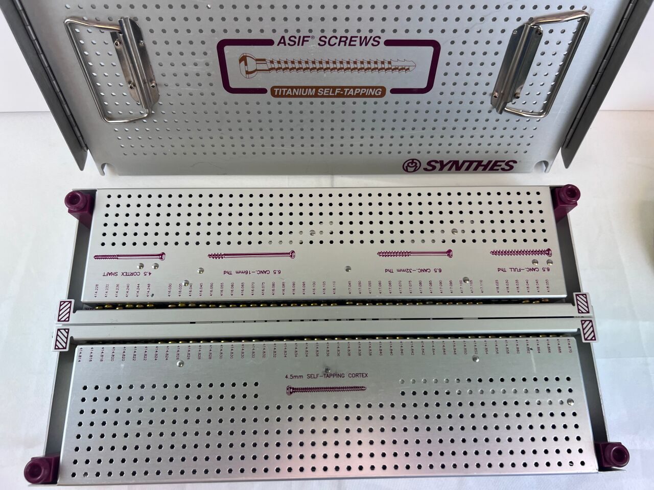 SYNTHES Various ASIF Self-Tapping Screw Set — photo 3