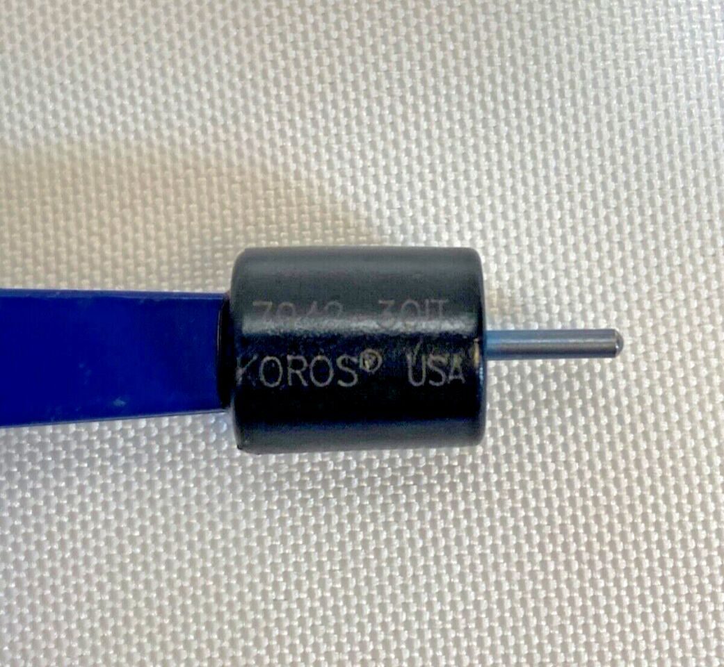 KOROS 7042-30IT Titanium Bayonet Bipolar Forceps 0.5mm Tip L:8.75" — photo 2