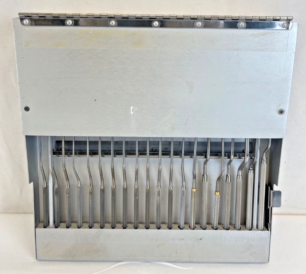 V. MUELLER Various  Transphenoidal Dissector Instrument Set w/ Case — photo 14