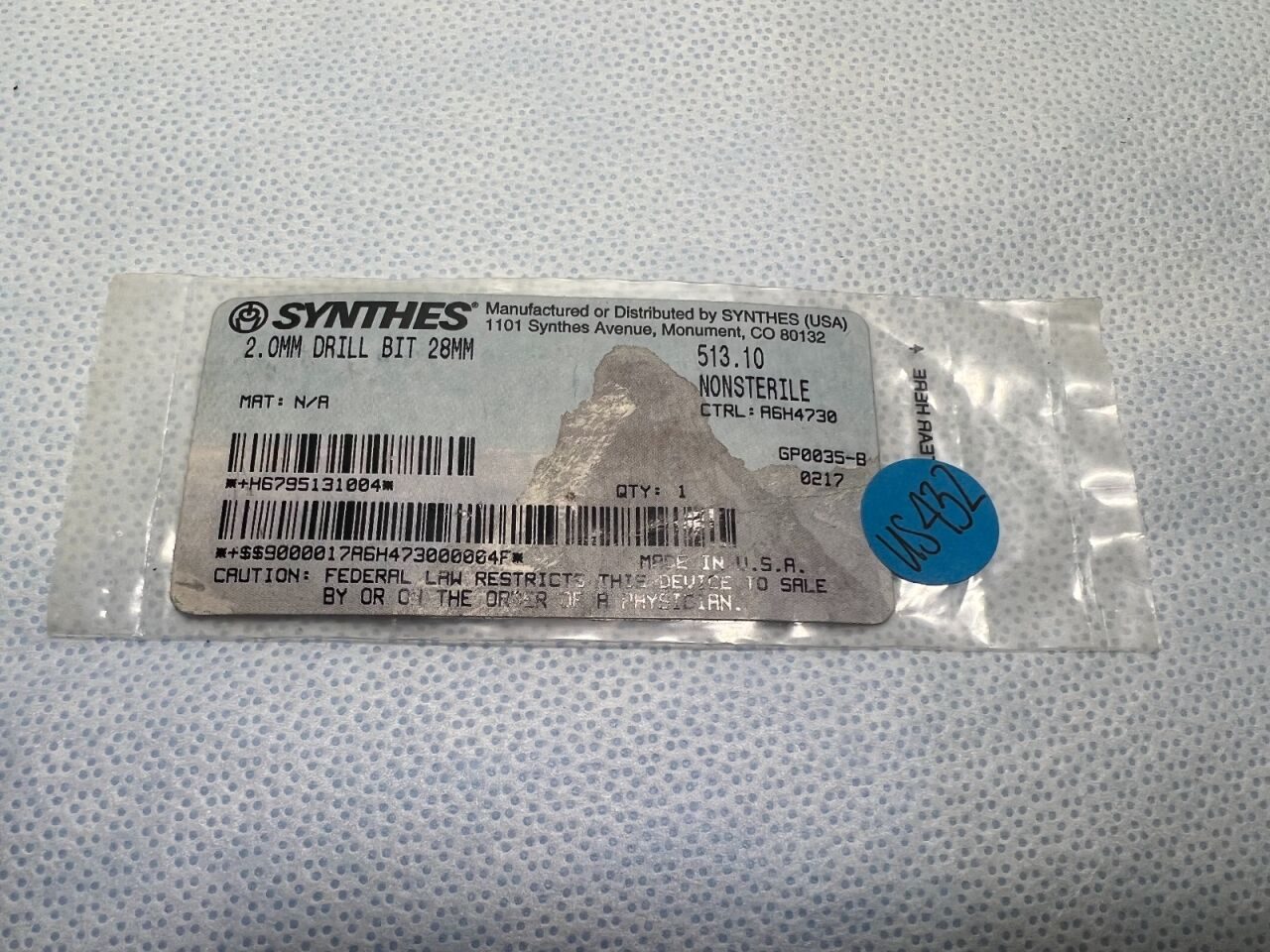 SYNTHES 513.10 2.0mm Drill Bit — photo 1