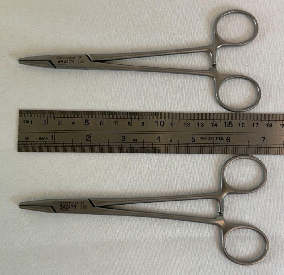 AESCULAP BM247R Hegar Needle Holders Straight Heavy Pattern Serrated Jaw — photo 6