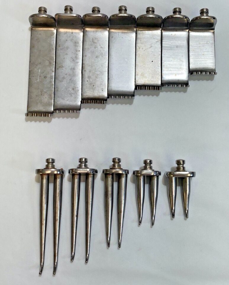INTEGRA Ruggles Retractor Blade Dual Prong & Micro Teeth Ball Snap Neuro Spine