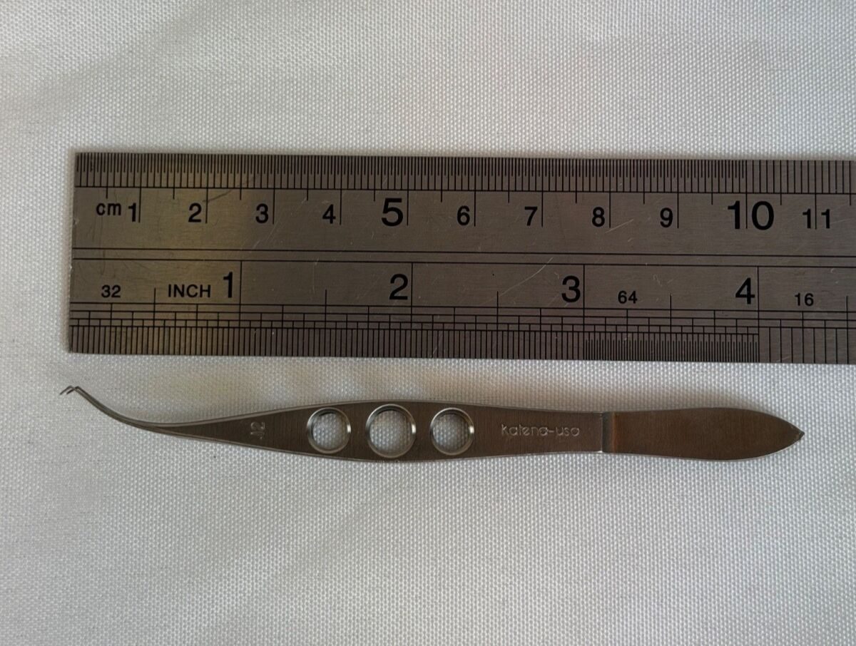 KATENA K5-1900 1x2 Teeth 0.12 Tips Castroviejo Colibri Forceps Very Delicate — photo 7