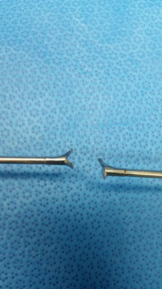 ACUFEX 010802 & 010803 Cigar Handle Rotary Scissors Hooked 60deg Right and Left — photo 3