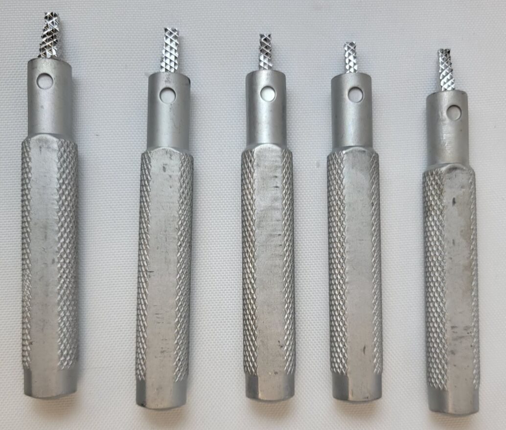 DOW CORNING WRIGHT  Set of 5 Swanson Finger & Toe Joint Rasps Orthopedic Sizers w/ Broach — photo 7