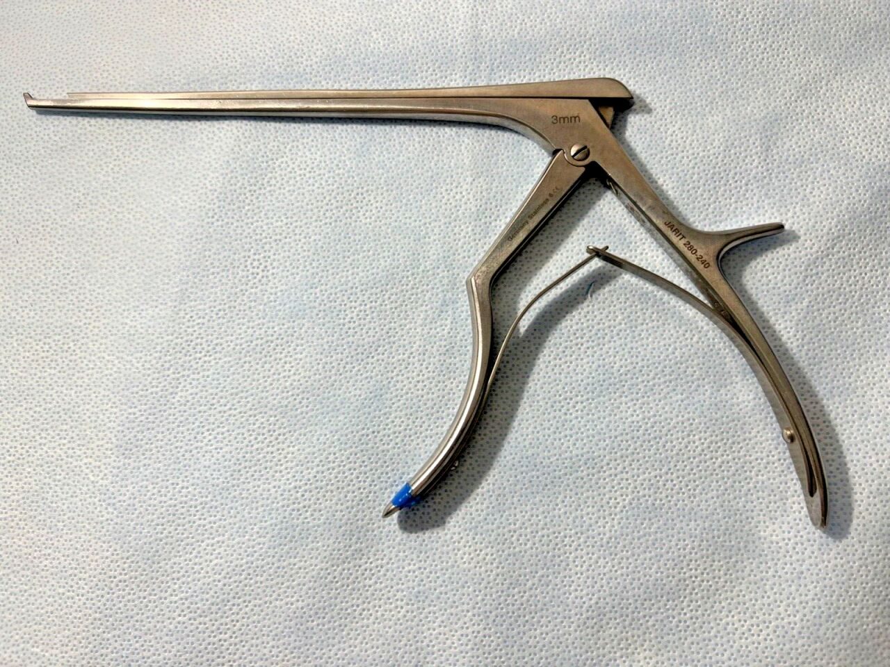 JARIT 280-240 Spurling-Kerrison Rongeur 3mm X 40deg Upbite, 8" WL