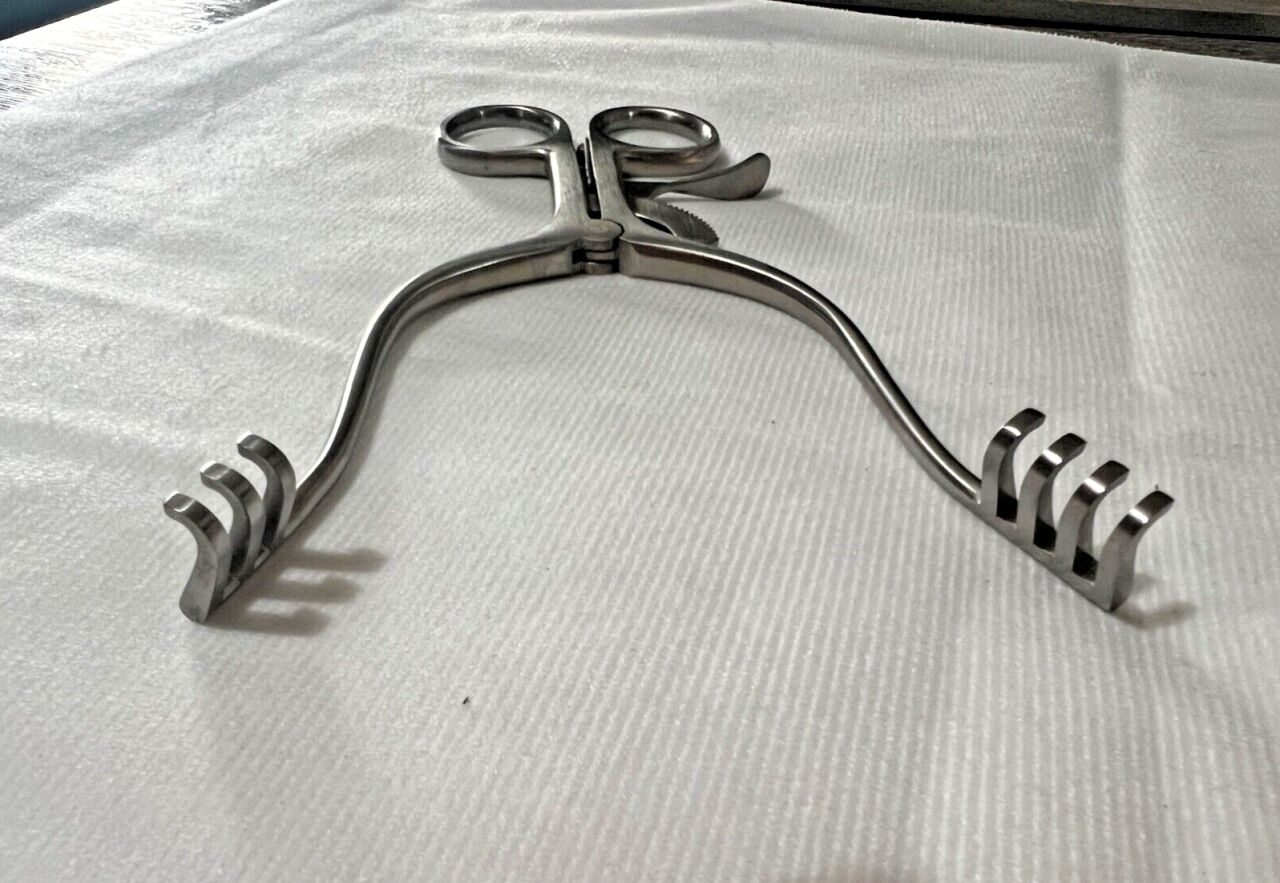 JARIT 205-156 Weitlaner Retractor 3x4 Blunt Prongs 6-1/2" Length — photo 5