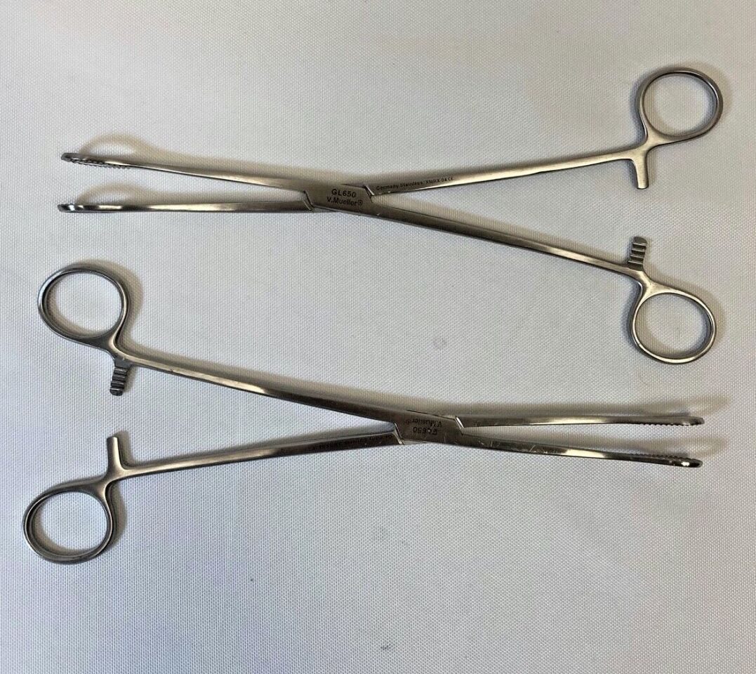 V. MUELLER GL650 Foerster Sponge Forceps Straight 9.75" — photo 1