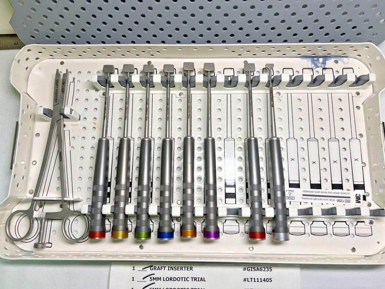 LIFEGRAFT Various Cervical Spine Lordotic Instrument System w/ Case, Trials, Rasp & Tamp — photo 2