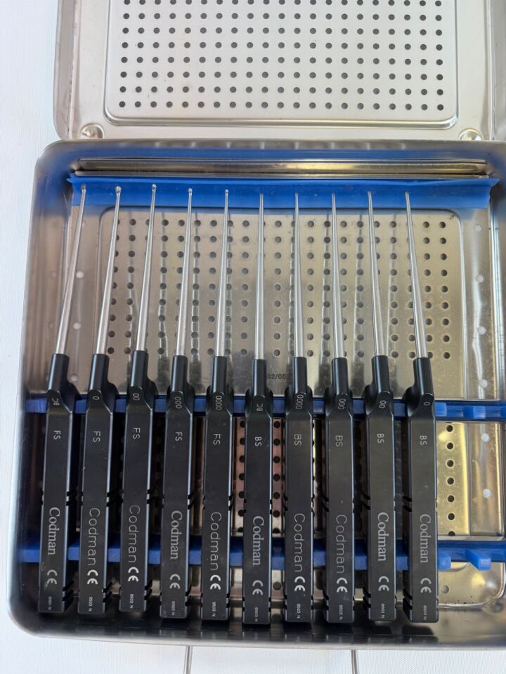 CODMAN Karlin 10 Piece   9.5" Long Microdiscectomy Curette Set w/ Case Orthopedics — photo 9