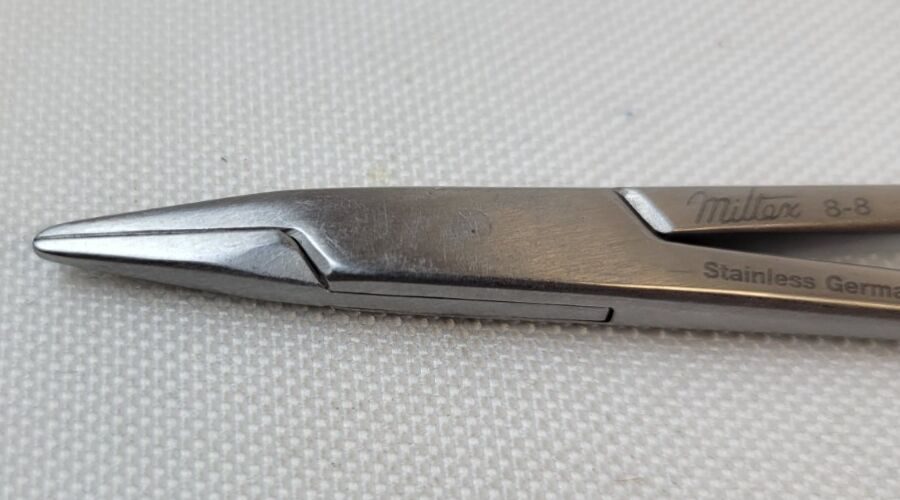 MILTEX 8-7 & 8-8 Set of 2 Webster/Halsey Needle Holders Smooth Jaws — photo 10