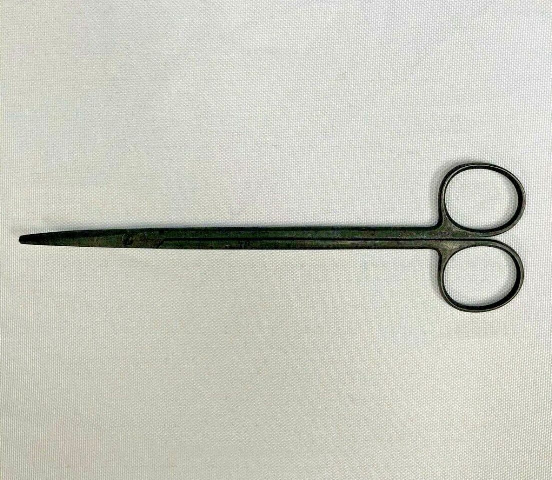 7" Blackened Anodized Curved Metzenbaum Surgical Scissors Laser — photo 1