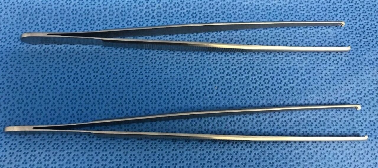 SYMMETRY 06-1120 Tissue Forceps 3x4 Teeth 8" — photo 1