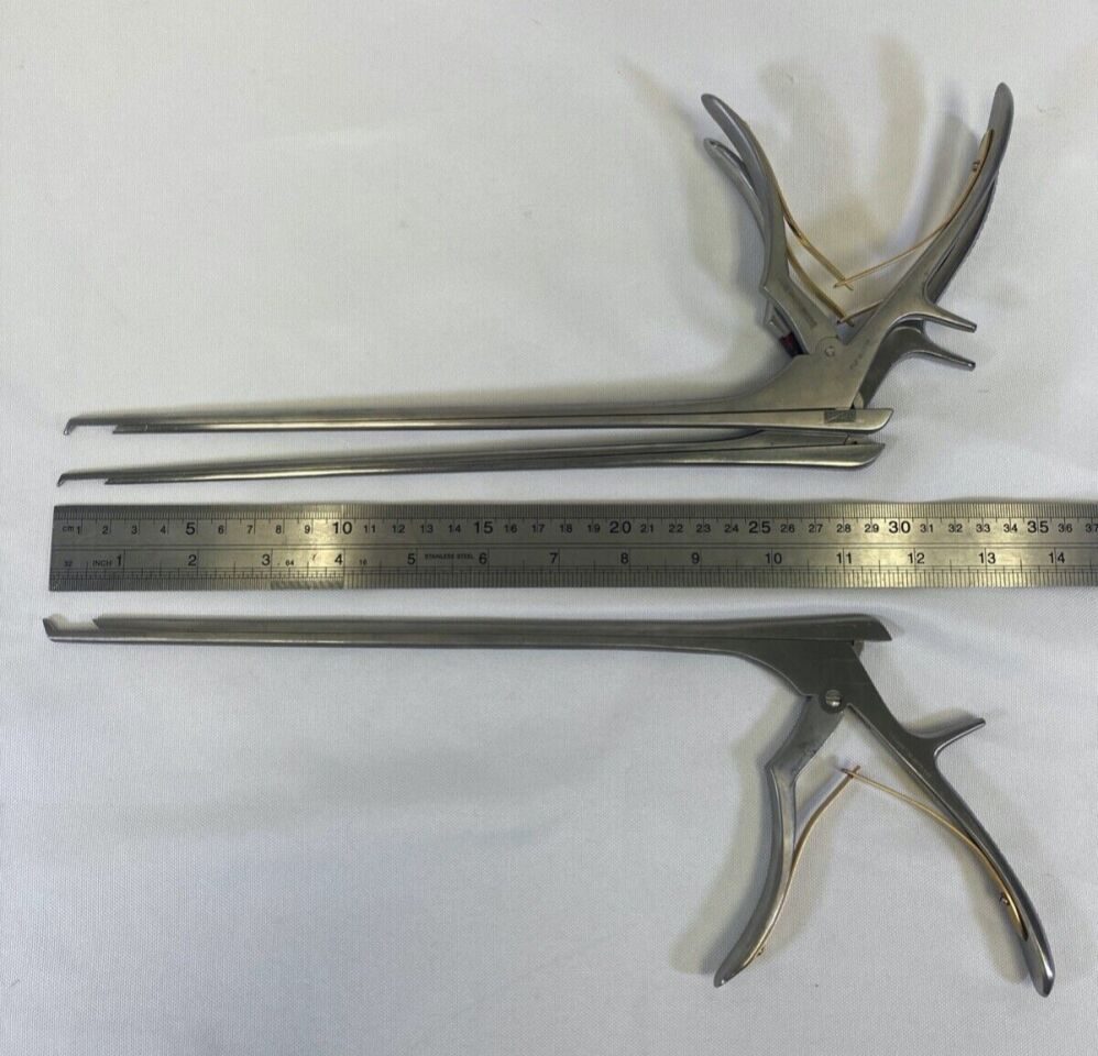 V. MUELLER NL4071-112 113 114 40deg 2-4mm 11.5" Set of 3 Cervical Kerrison Rongeur — photo 10