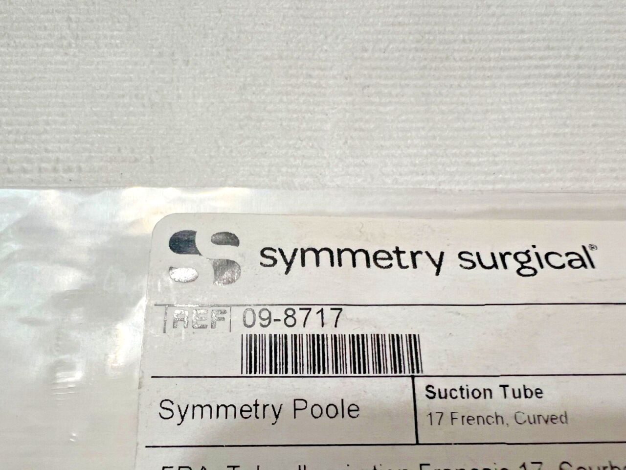SYMMETRY SURGICAL 09-8717 Poole Suction Tube Curved 17 French X 8" Length — photo 2