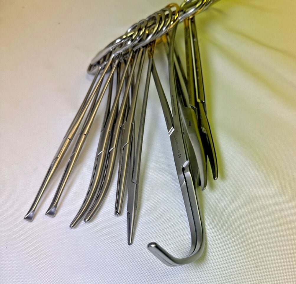 VARIOUS  14 Piece Codman Jarit CVT Open Chest Instrument Set w/ Sterlization Case — photo 5