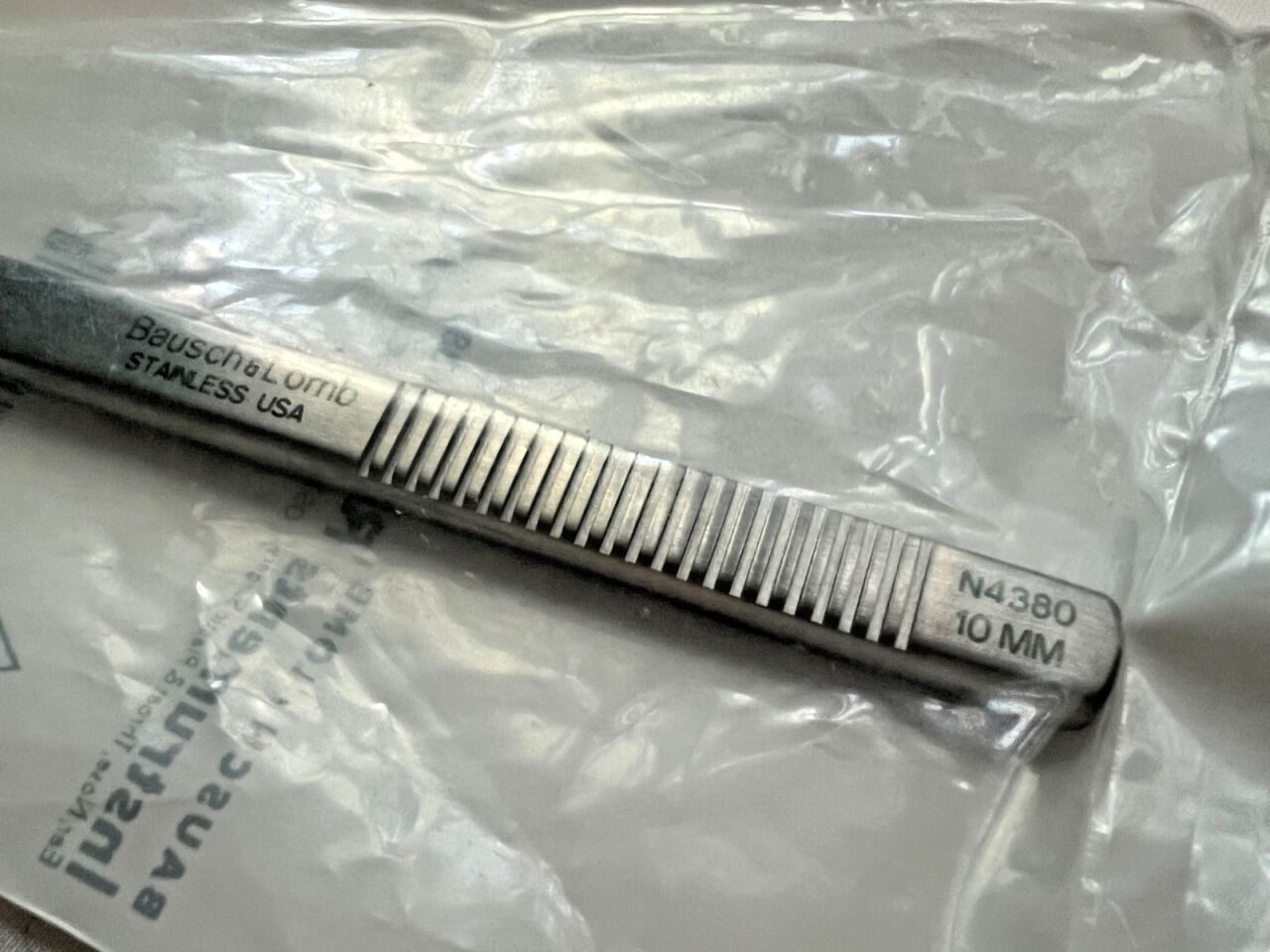 BAUSCH & LOMB N4380 Cinelli Osteotome Double Guarded 10mm X 6.2" ENT — photo 3