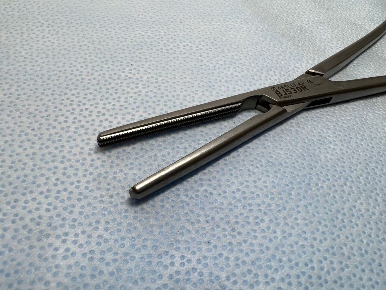 AESCULAP BJ530R Haeney Atraumatic Hysterectomy Retractor Straight Jaw 9" — photo 3