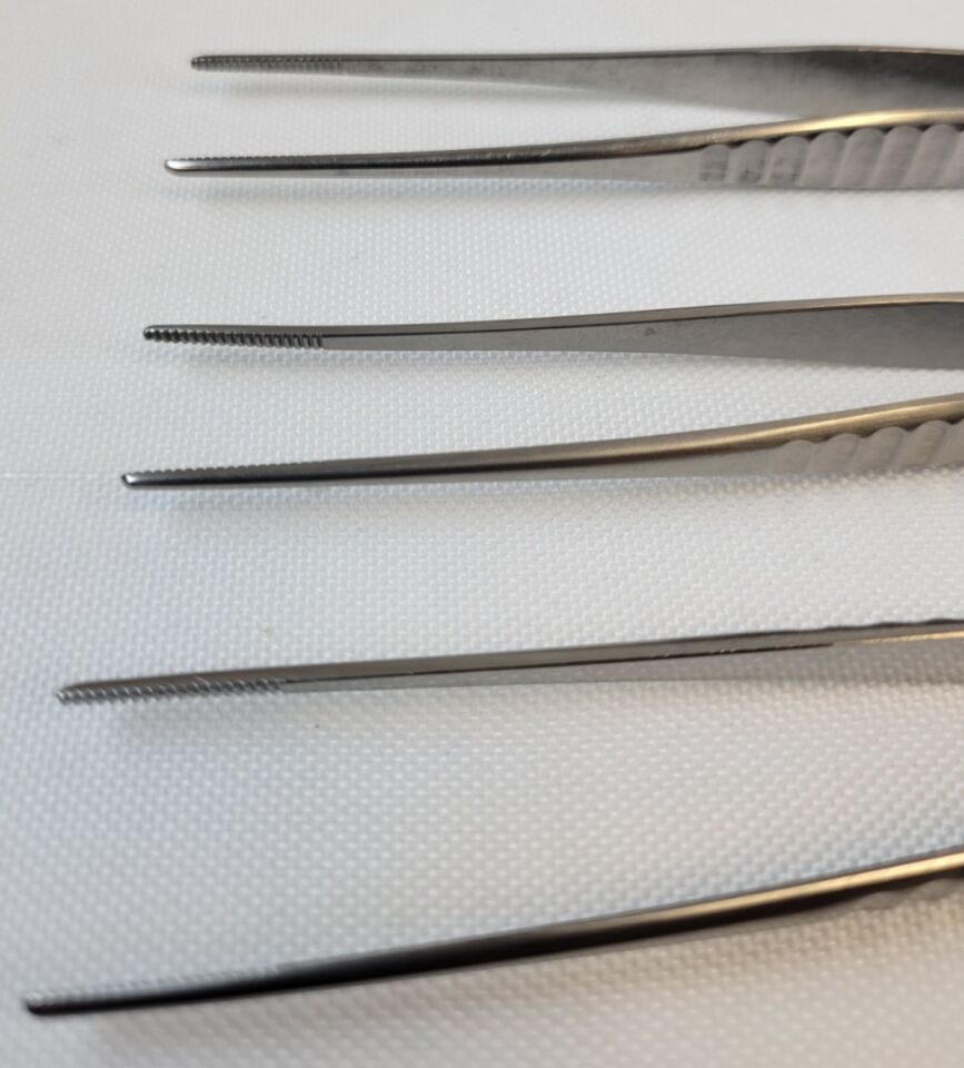PADGETT P4187 Set of 3 Extra Fine Dressing Forceps, Straight, 5-5/8" — photo 2