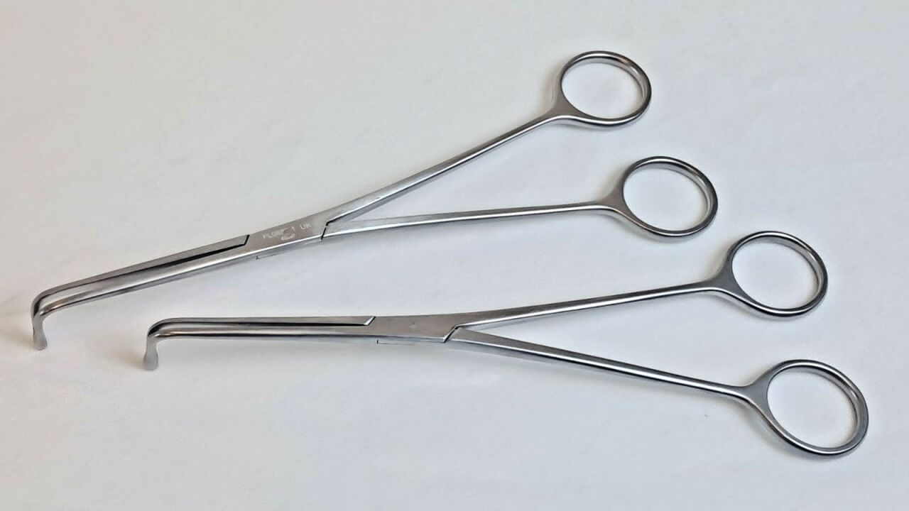 WECK FL0886.1 Dennis Browne Dissector 90deg Angled Serrated Jaws