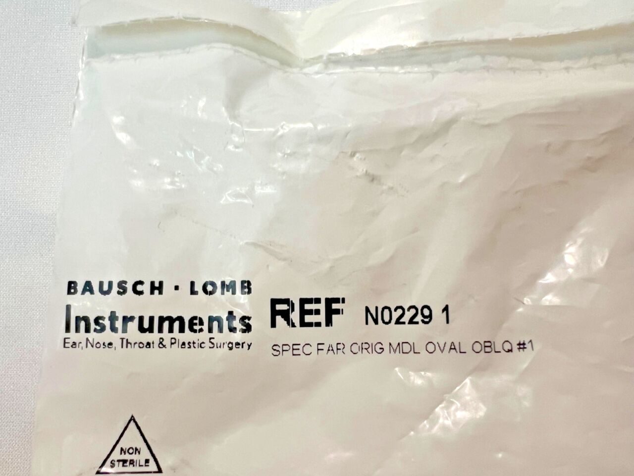 BAUSCH & LOMB N0229 1 Original Model Oval Oblique End #1 Farrior Speculum Oval Oblique End — photo 2