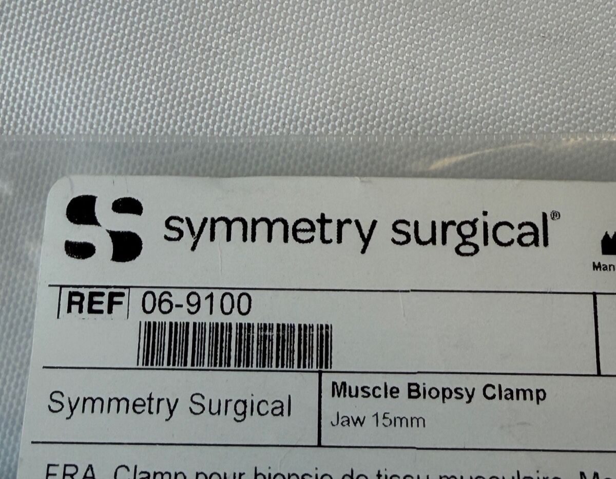 SYMMETRY SURGICAL 06-9100 Price Muscle Biopsy Clamp Dual Prong Slide Clamp 113mm — photo 5