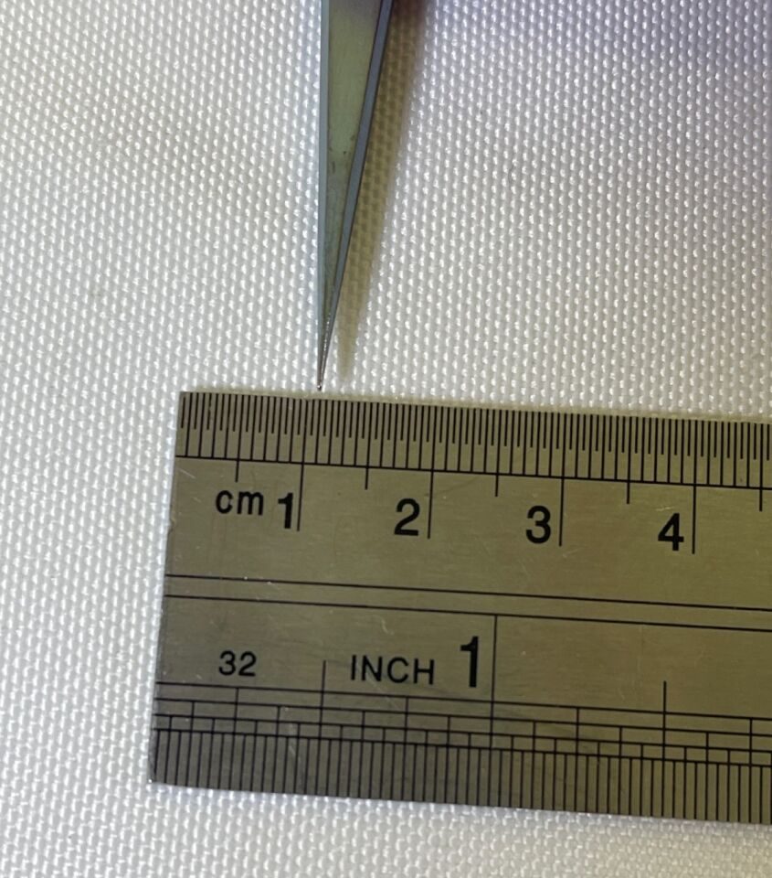 ASSI .JFLT3 0.3mm T/C Tip Diameter L: 13.5cm MicroLite Titanium Forceps — photo 9