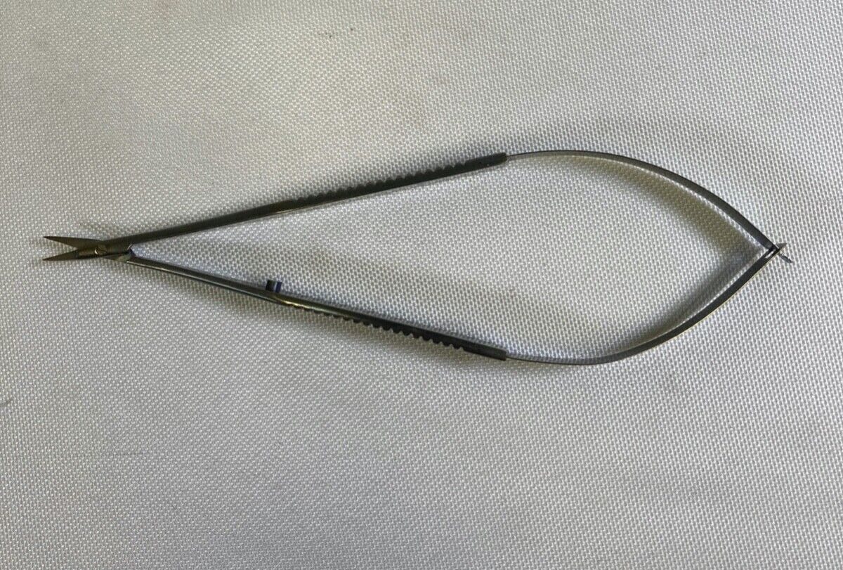 SCANLAN 3003-98 Titanium 6" Spring Handle Jacobson Micro Scissor Straight Sharp