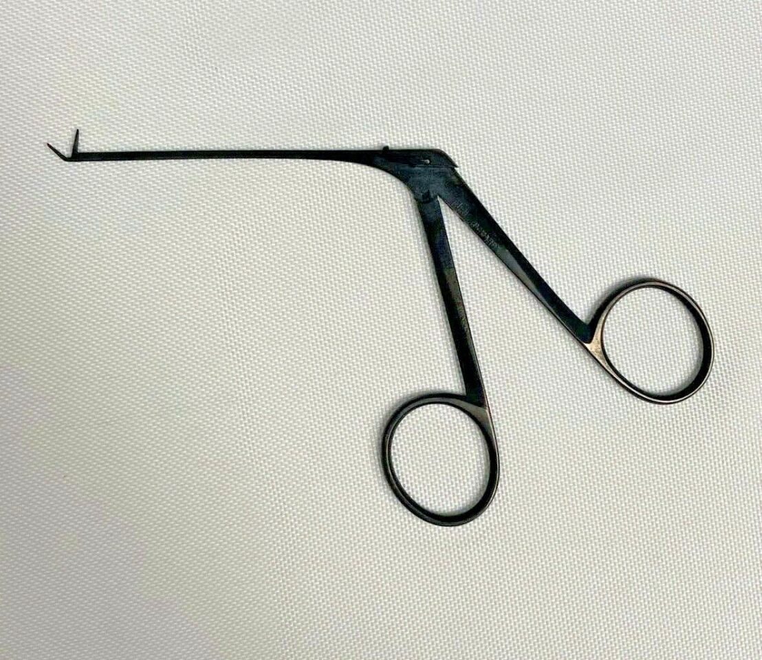 RICHARDS Ear Ebony Finish Upturned 45deg Jaw Grasping Forcep