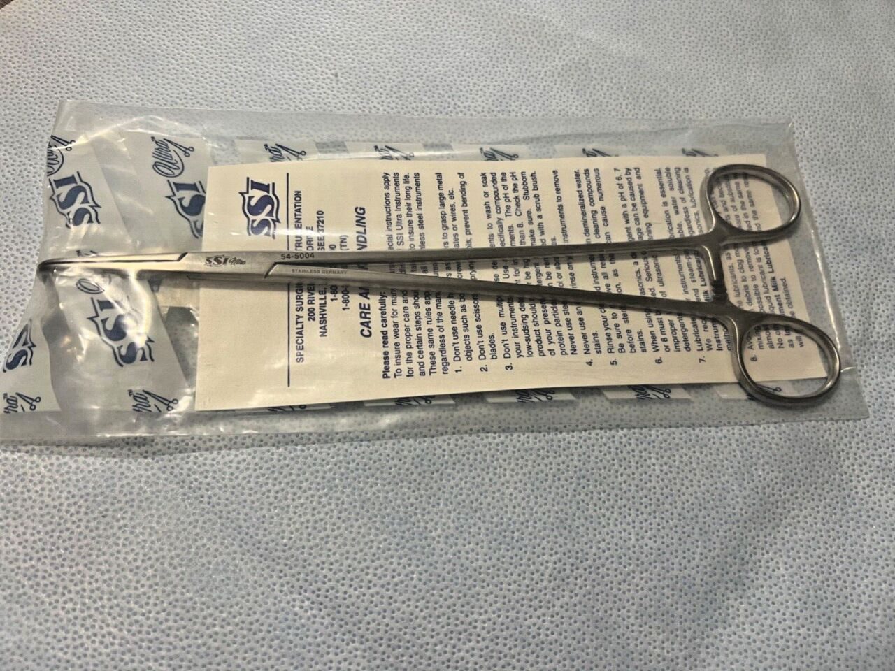 SSI ULTRA 54-5004 Kantrowitz Thoracic Long Right Angled Clamp 9-1/2" Length — photo 1