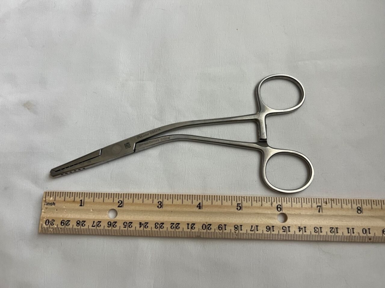 V. MUELLER OS5474 Slightly Curved Through-Spiked Cartilage Clamp 7" Length — photo 6