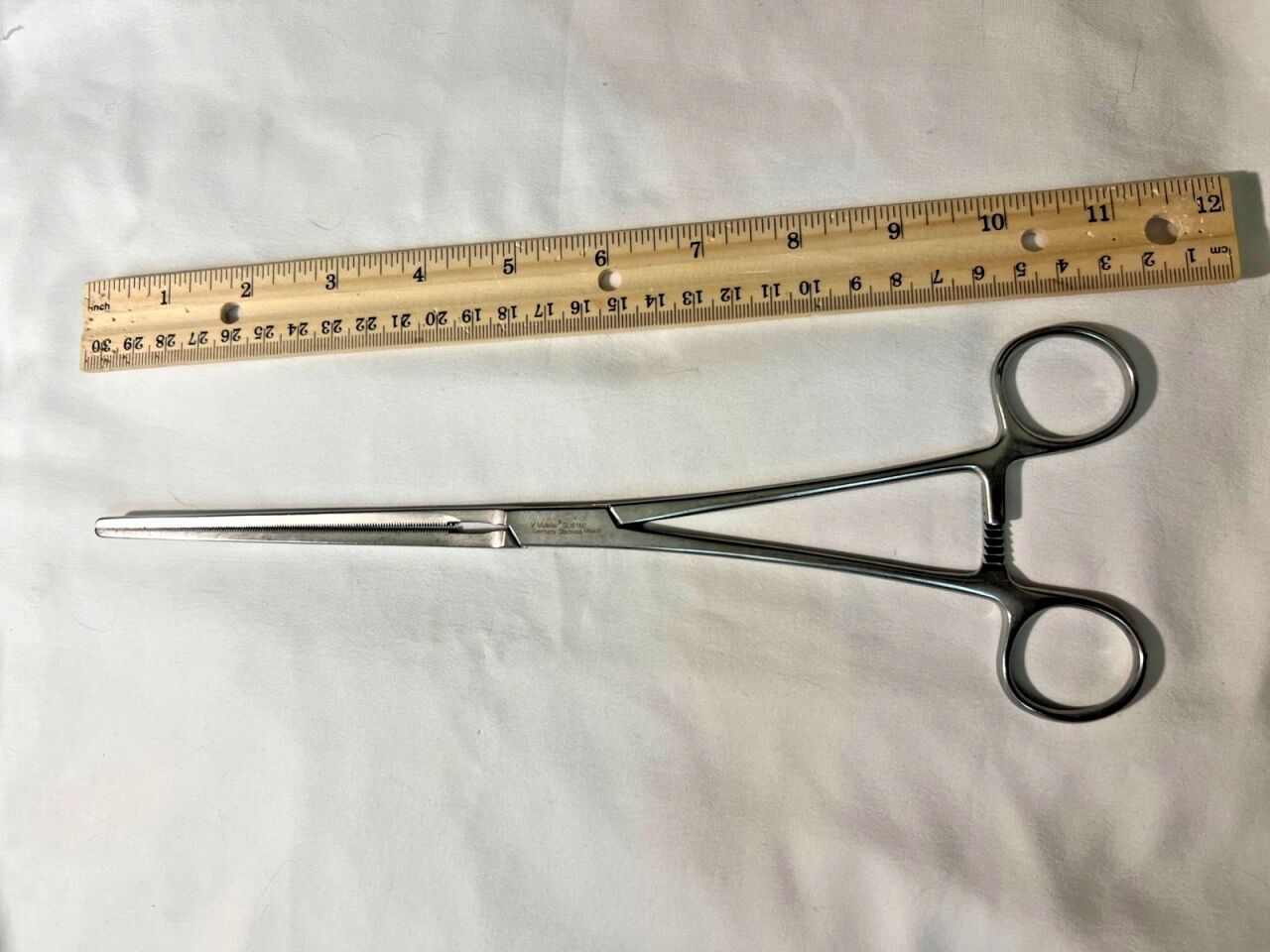 V. MUELLER SU6160 Carter-Glassman Resection Clamp 4" Straight Jaw x 11-1/4" L — photo 6