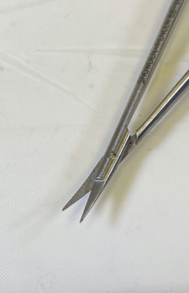 SNOWDEN-PENCER 88-6624 7" Horizontal Curved Blades Uhlig Round Handle Scissors Horizontal Curved Blades — photo 3