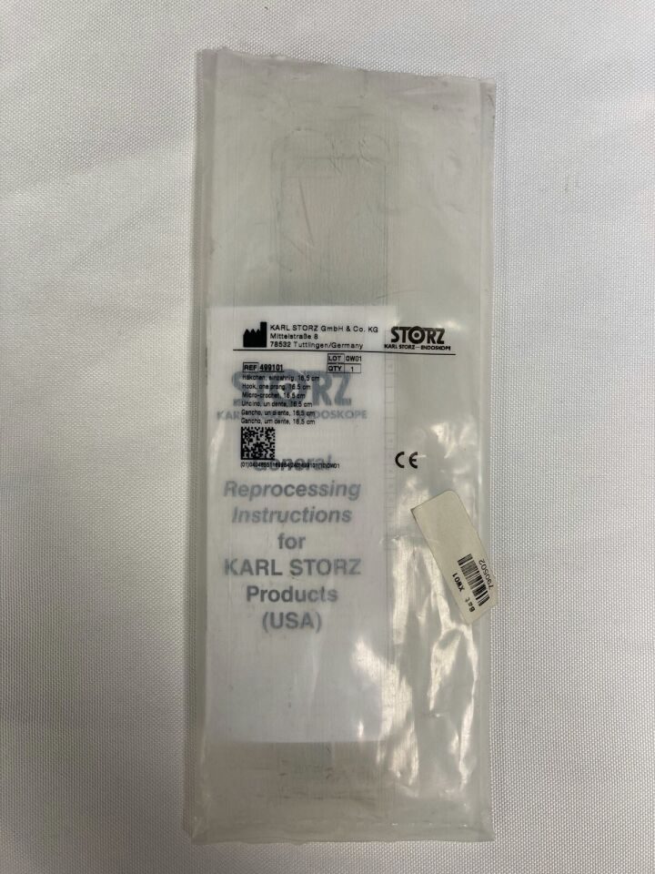 KARL STORZ 499101 Single Tenaculum w/ Large Curve One Prong Hook L:16.5cm