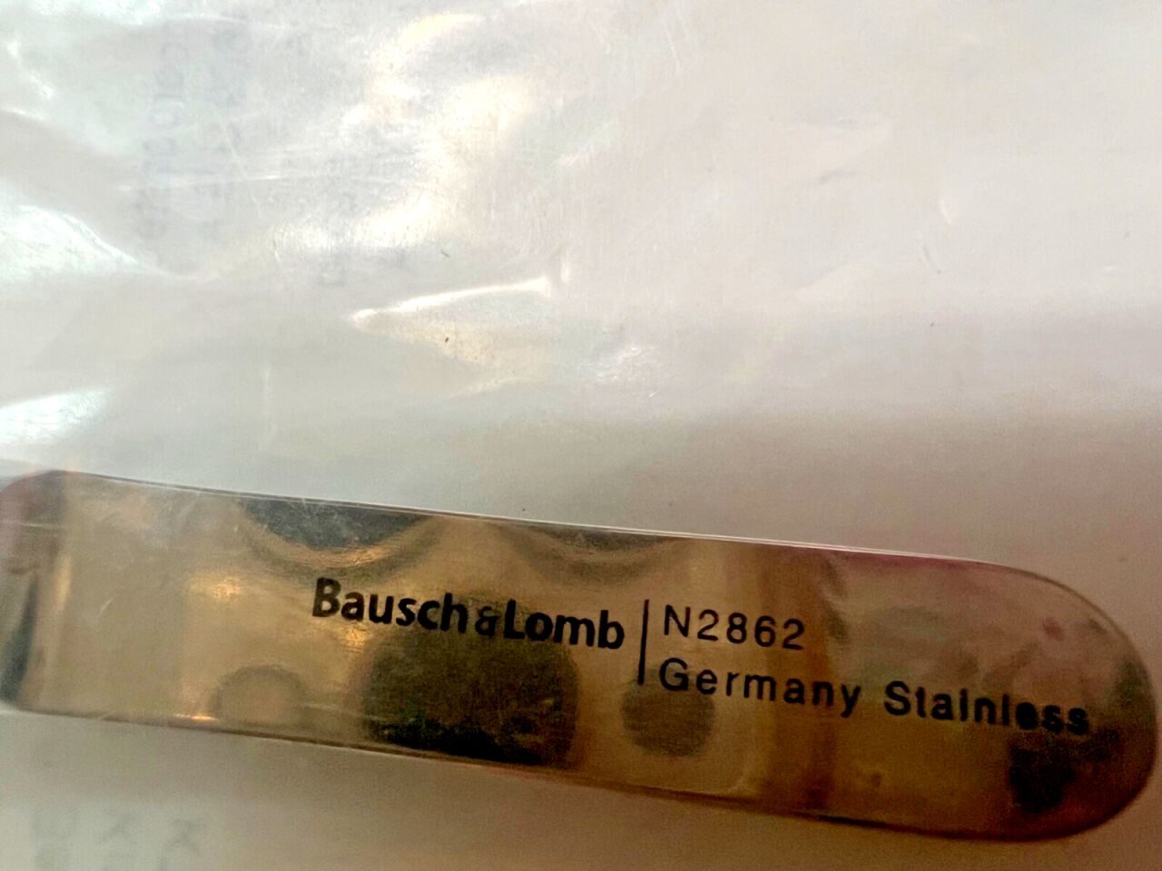 BAUSCH & LOMB N2862 Gruenwald Nasal Dressing Forceps 2mmX18mm Tips 8" Length — photo 2