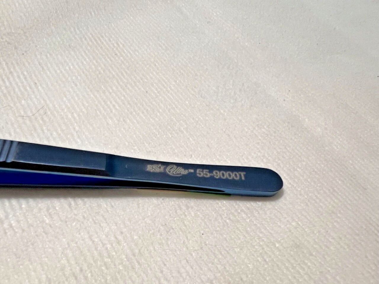 SYMMETRY SURGICAL 55-9000T TC Serrated Dust Tips 7" Length Micro Ring Tip Forceps — photo 3