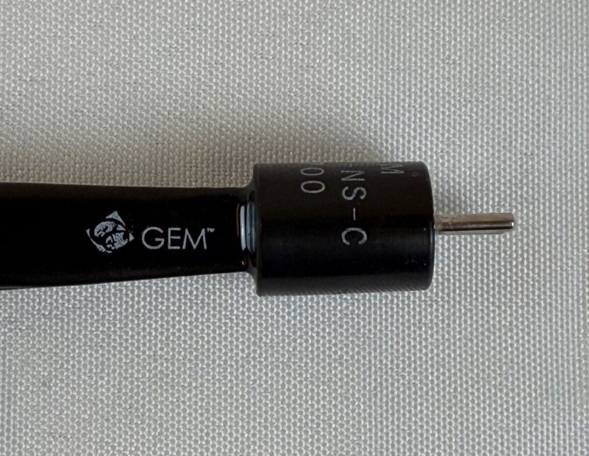 GEM 4025J-NS-C Bipolar Jewelers Forcep 4 5/8" Micro Curved Tips — photo 2