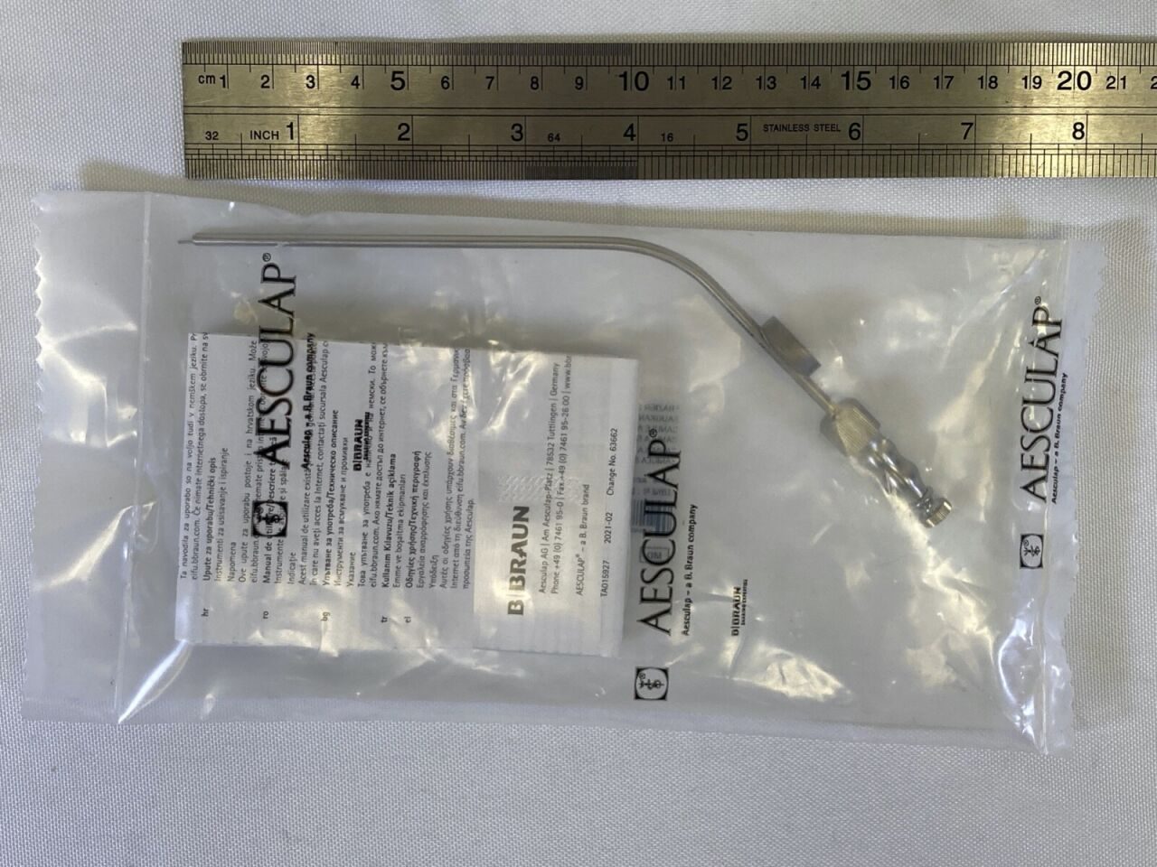 AESCULAP GF923R Frazier Suction Cannula w/ Thumb Hole 3mm (9Fr) Neurology ENT — photo 6
