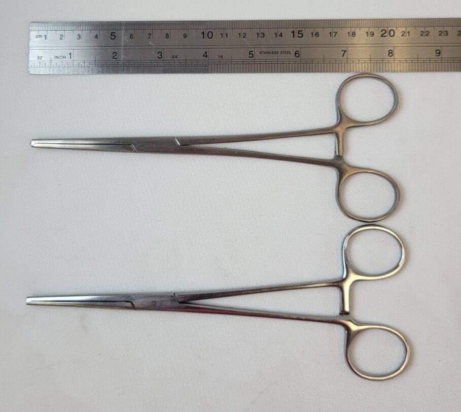 CODMAN  Set of 2 Rochester-Ochsner Forceps, Straight, 8" — photo 10