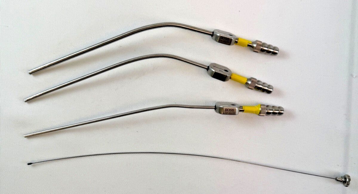 BOSS INSTRUMENTS Fukushima Teardrop Suction Tubes 8Fr 10Fr 12Fr Set   8Fr 10Fr 12Fr Fukushima Suction Tubes w/ Stylet Neuro — photo 1