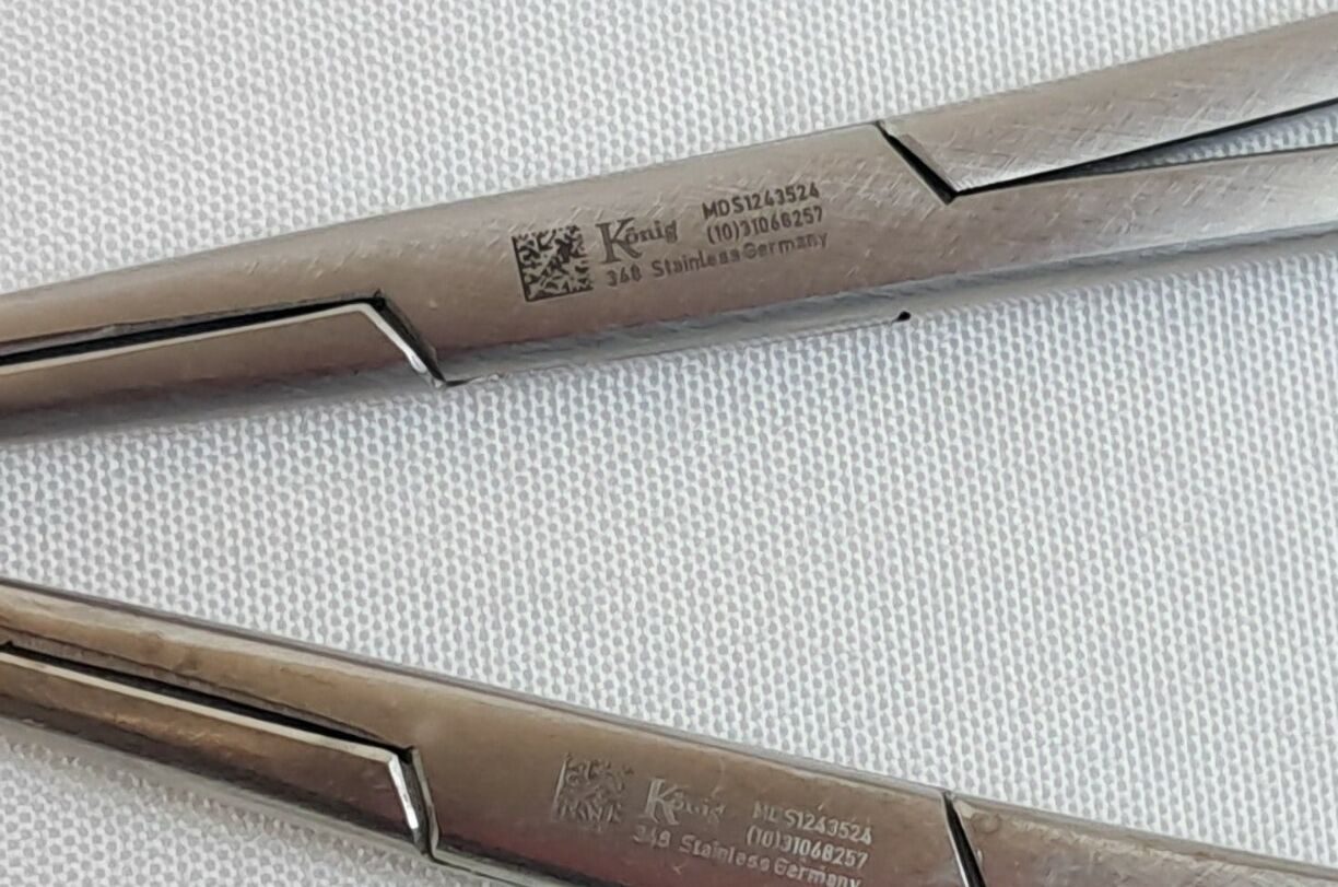 KONIG MDS1243524 Lot of 2 Kantrowitz Hemostatic Forceps Right 7.5in — photo 3