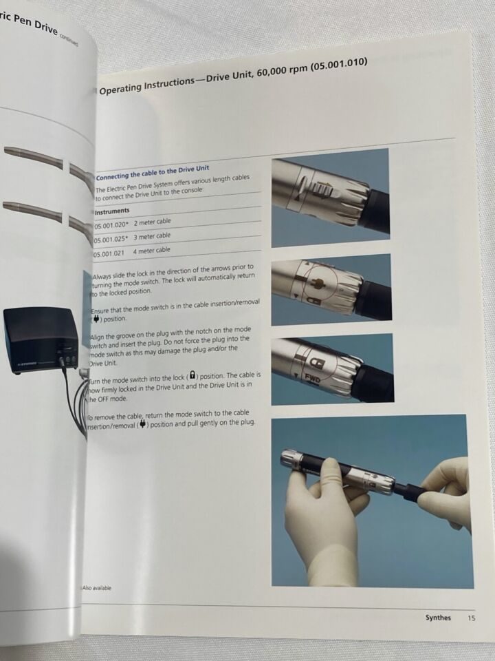 SYNTHES Electric Pen Drive Arthroscopy Shaver System — photo 4